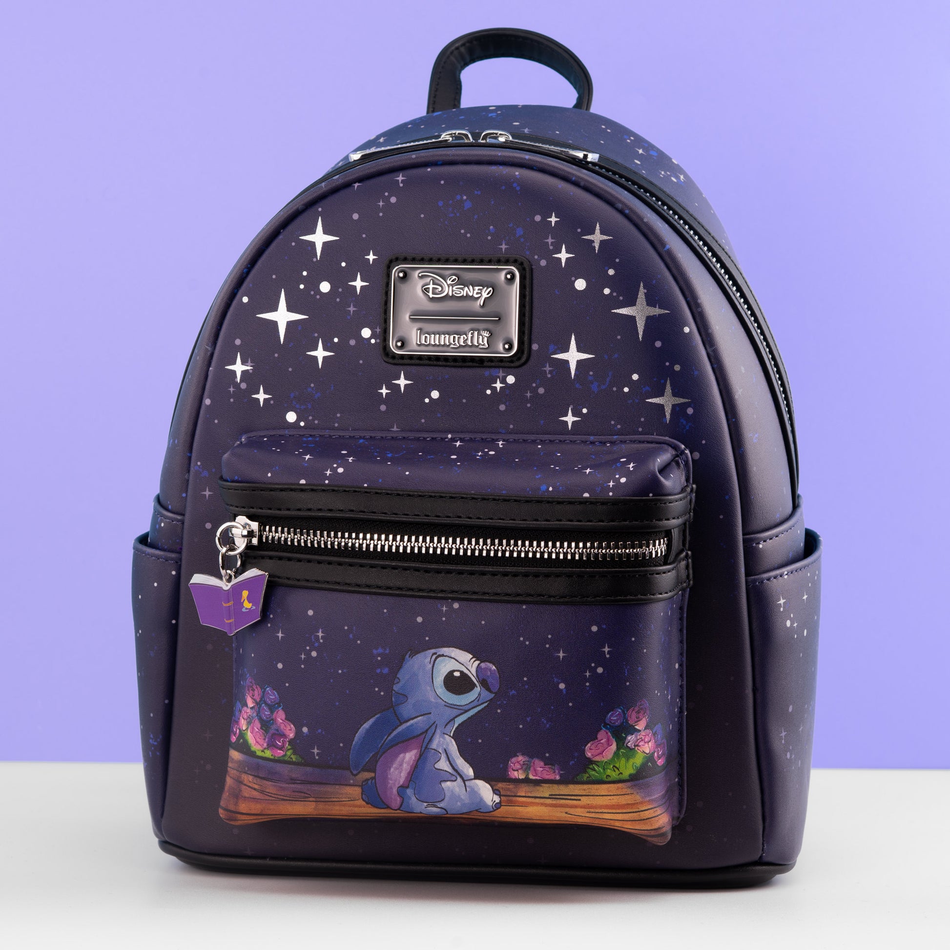 disney lilo & stitch women's mini backpack purple Angel & Stitch Heart Moving Get Lojos Mojo Featuring eye Loungefly Stitch Stitch Mini Backpack