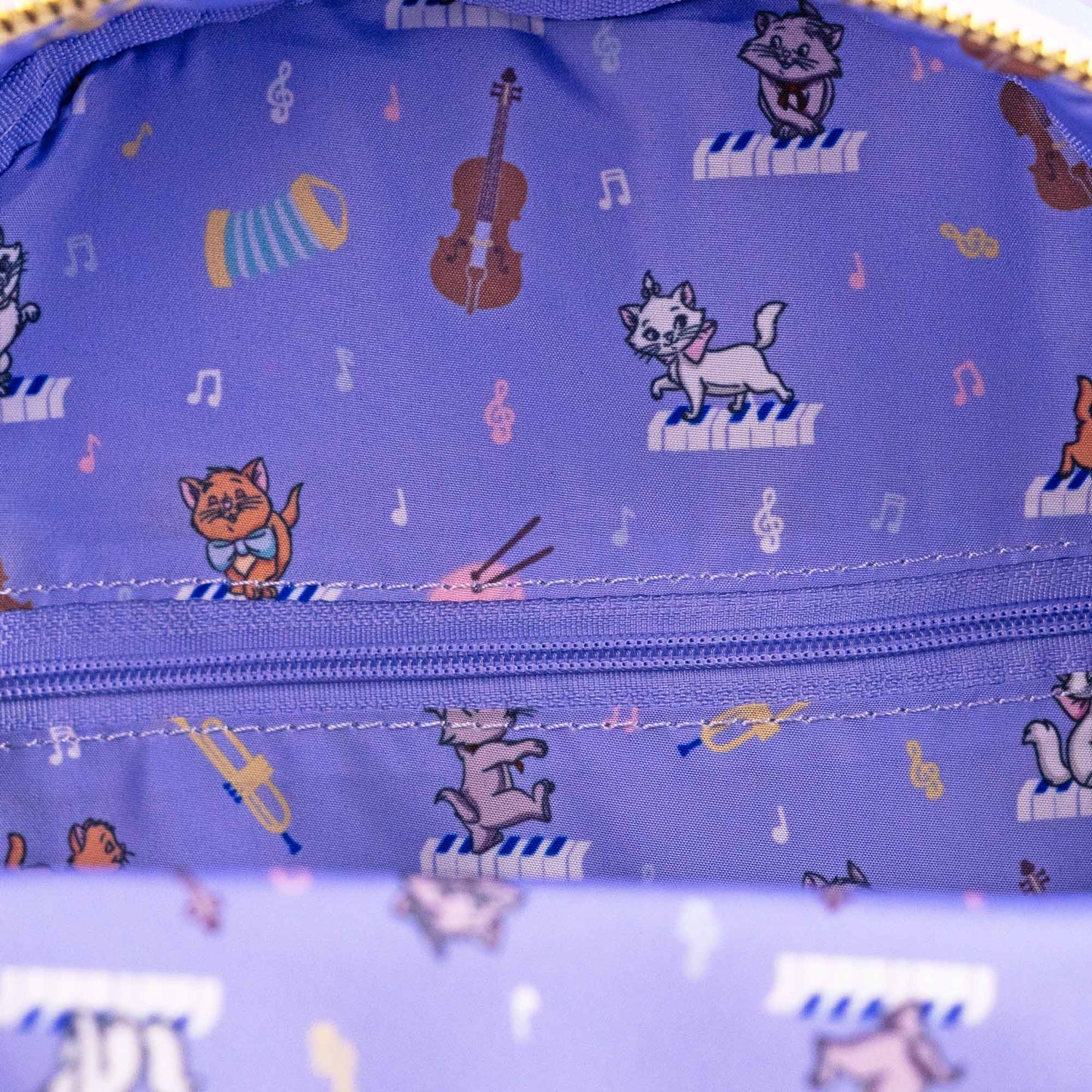 Loungefly x Disney The Aristocats Kittens Piano Paint Scene Mini Backpack