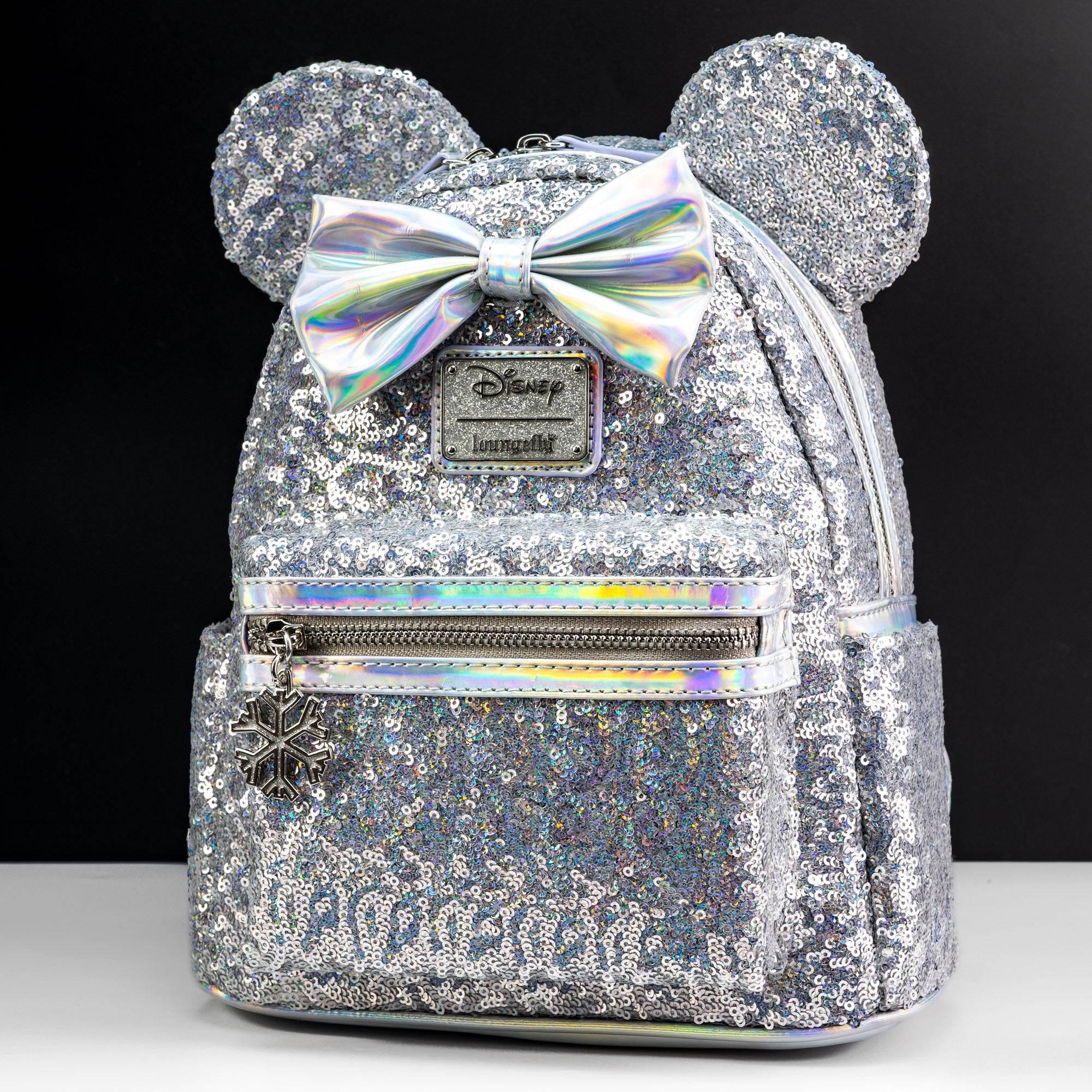 Loungefly x Disney Minnie Mouse Holographic Sequin Mini Backpack