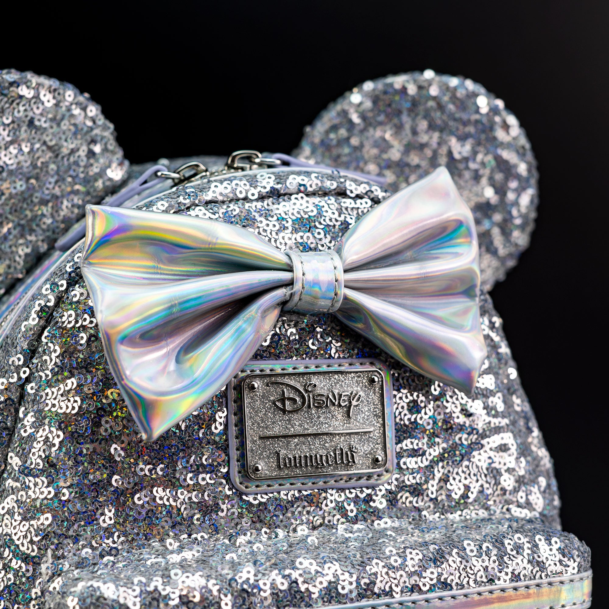 Loungefly x Disney Minnie Mouse Holographic Sequin Mini Backpack