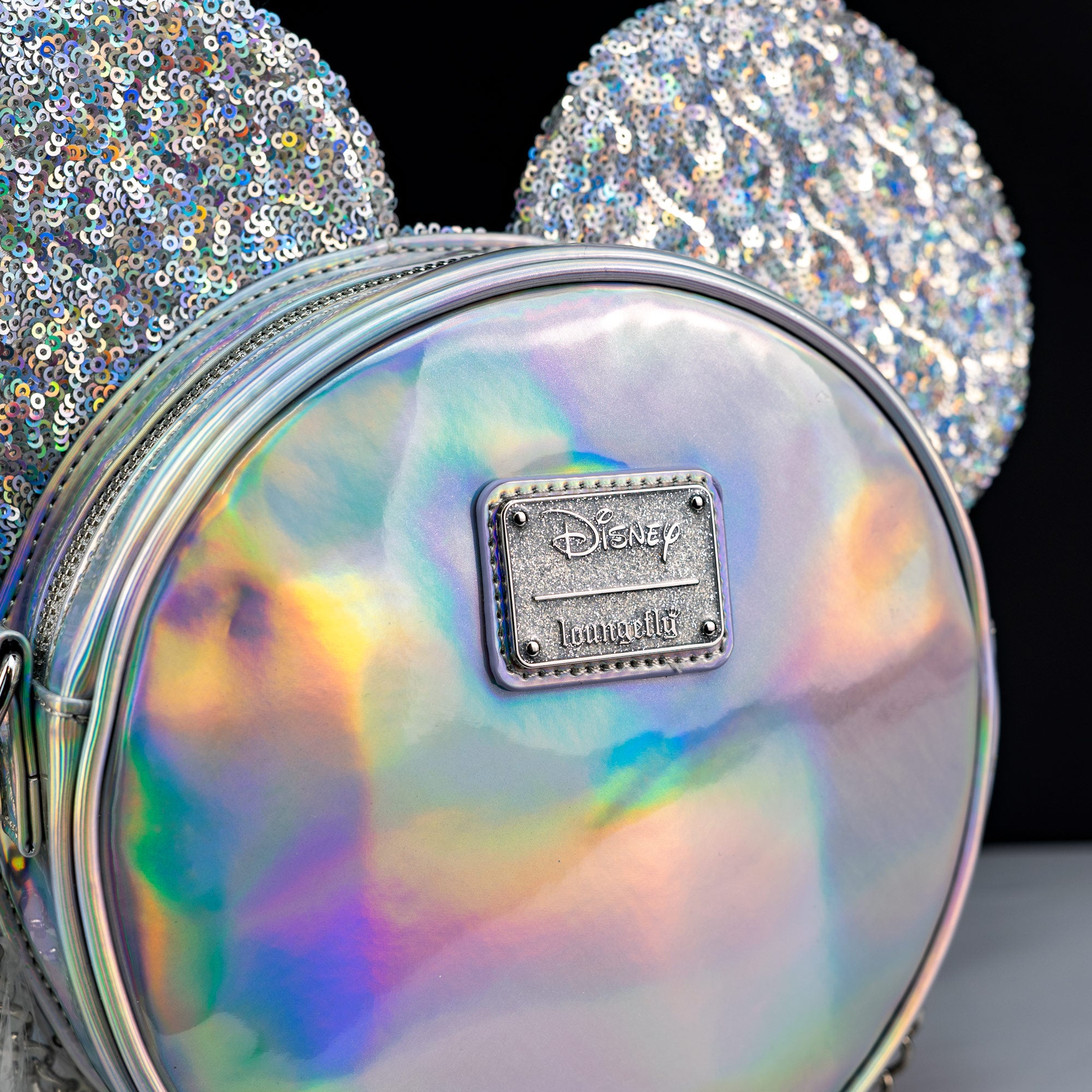 Loungefly x Disney Minnie Mouse Holographic Sequin Crossbody Bag