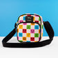 Loungefly x Disney Mickey & Friends Floral Checkered Crossbody Bag