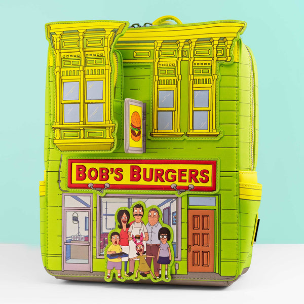 bob's burgers chibi mini backpack Loungefly x Restaurant – GeekCore Rod Holder For Wall handmade business Its time to accessorize Size:Sz #5