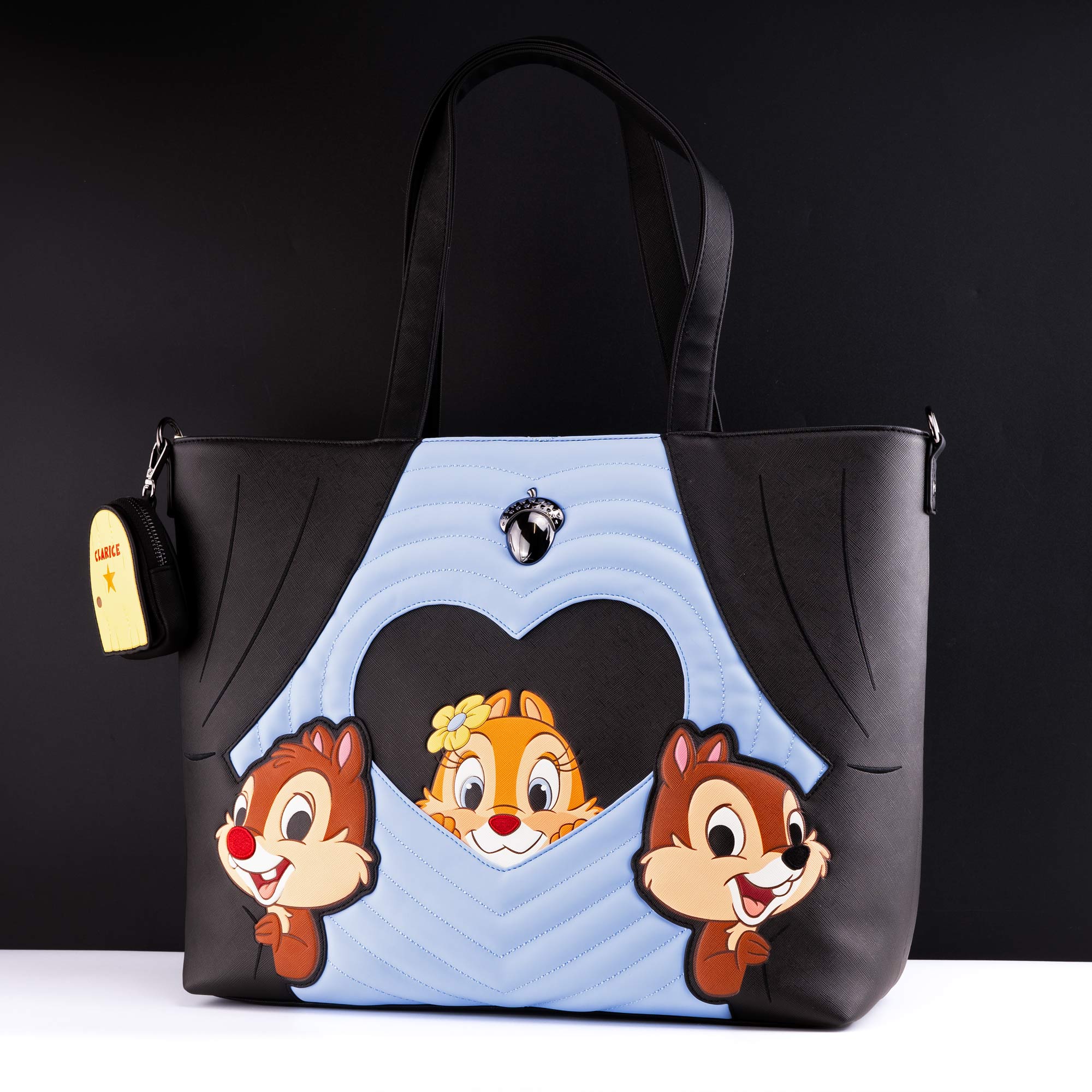 Loungefly x Disney Chip 'N' Dale Two Chips & A Miss Tote Bag With Coin Bag