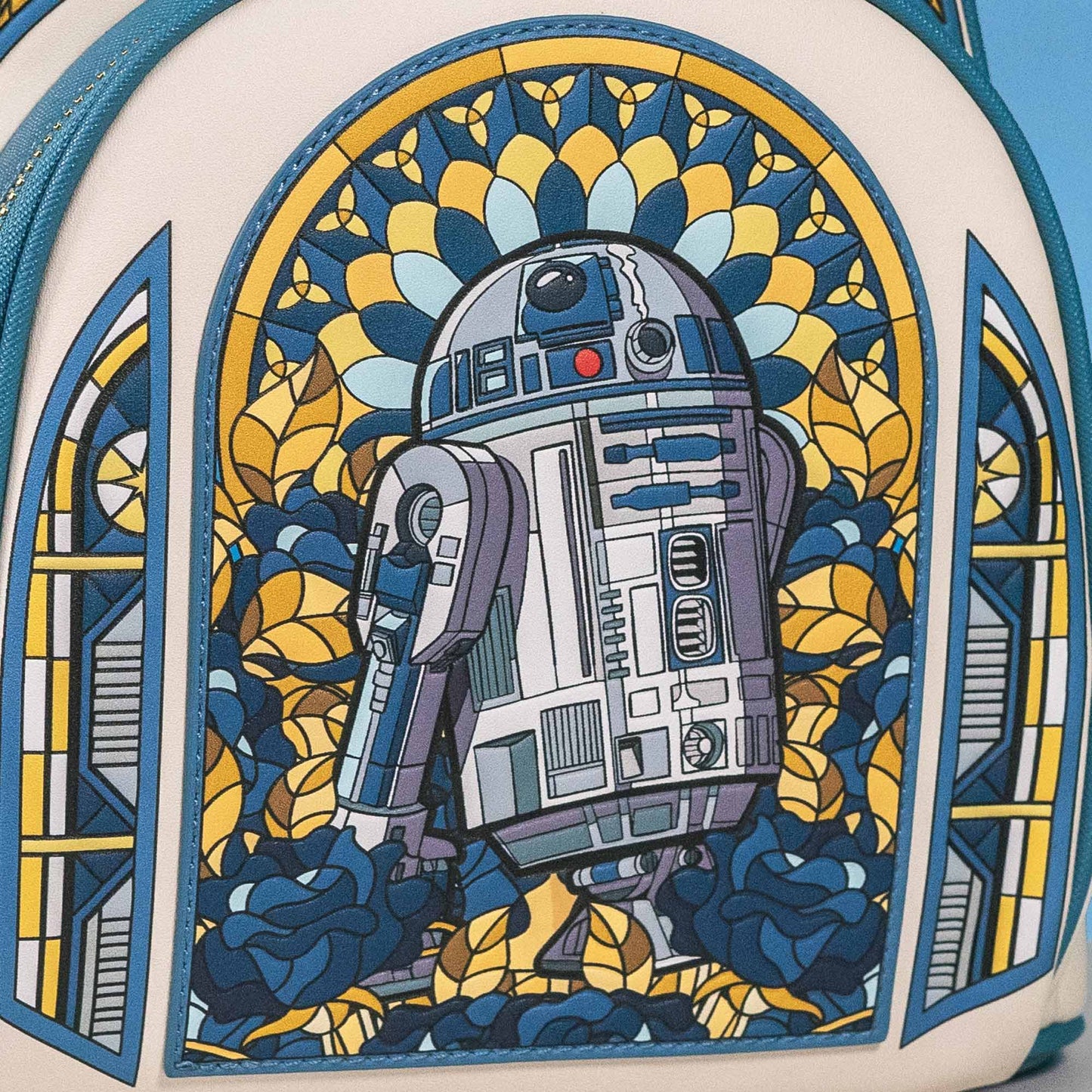 Loungefly x Star Wars R2-D2 Stained Glass Portrait Mini Backpack