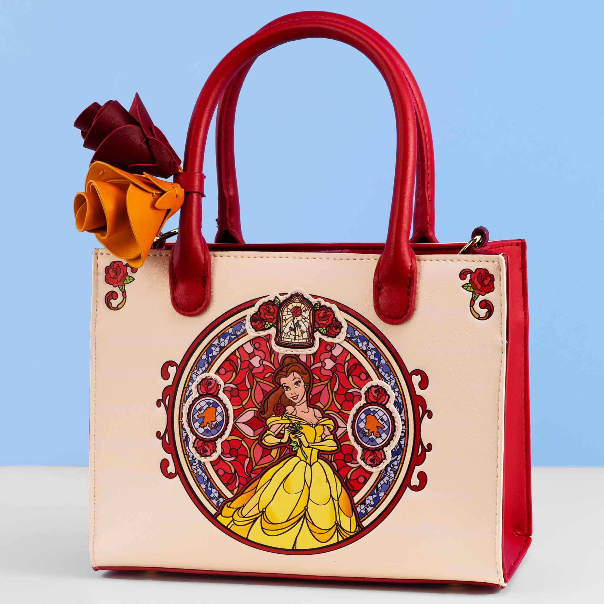Loungefly x Disney Beauty & Beast Belle Red Stained Glass Mini