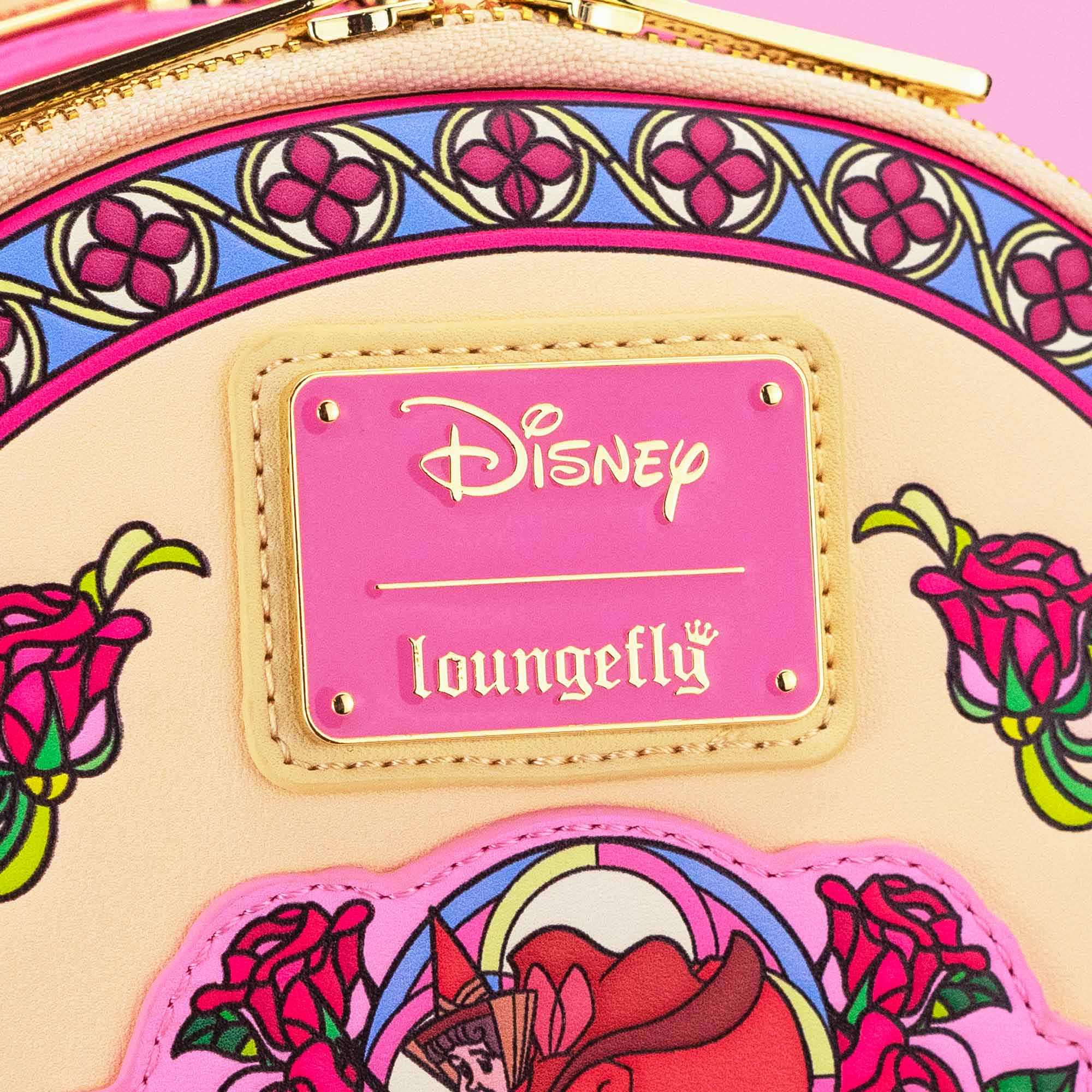 Loungefly x Disney Sleeping Beauty Aurora Stained Glass Mini Backpack