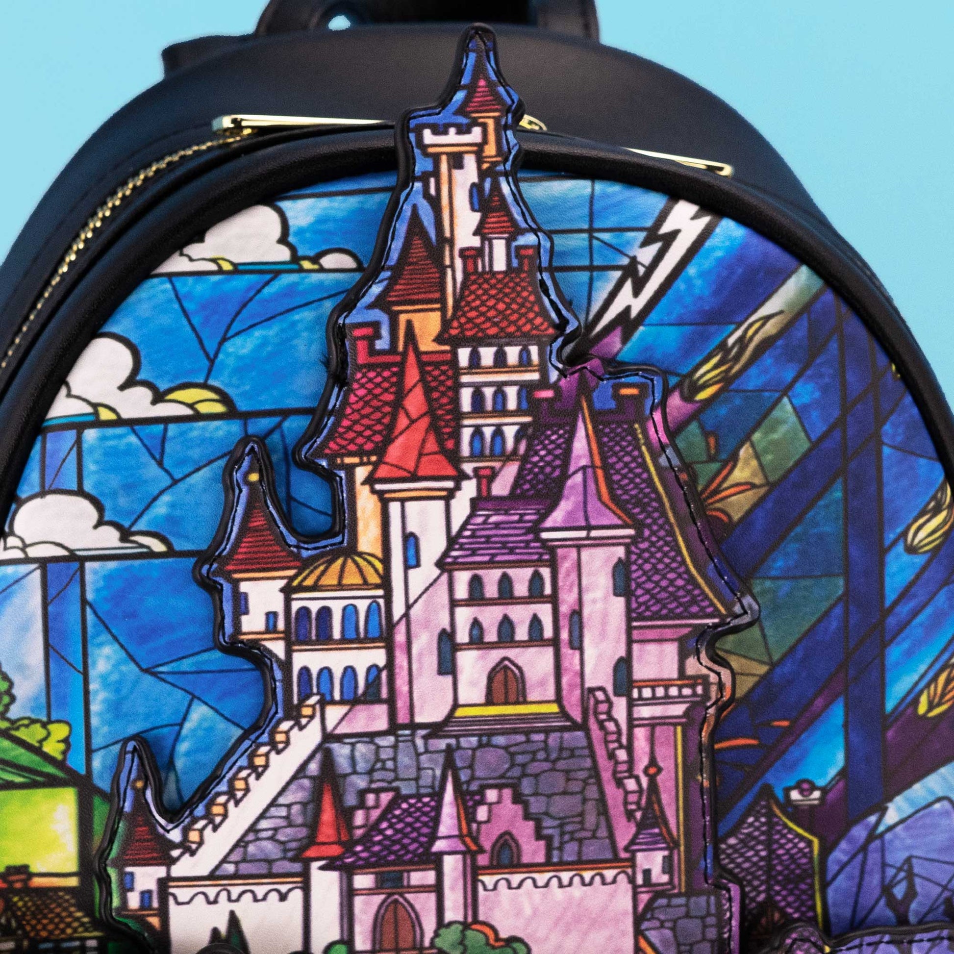 Loungefly x Disney Beauty and the Beast Belle Castle Mini Backpack – GeekCore