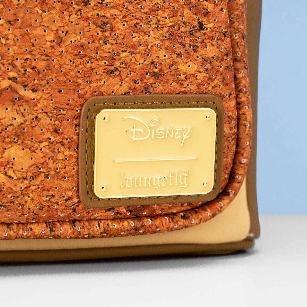 Loungefly x Disney Mickey Mouse Brown Cork Cosplay Pin Trader Mini Backpack