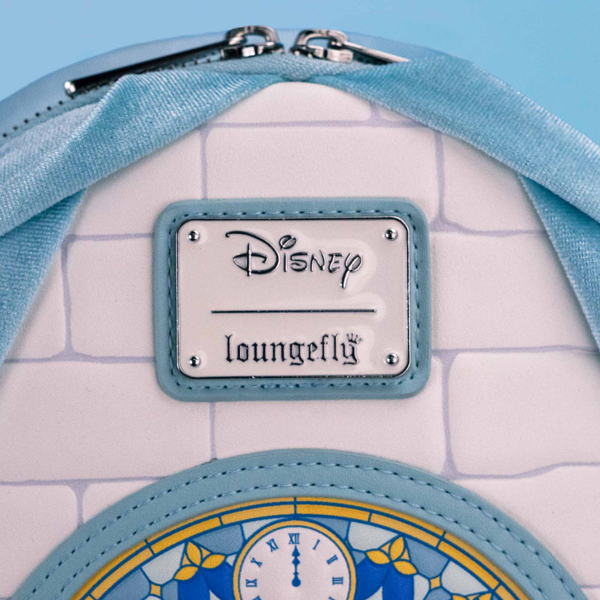 Loungefly x Disney Cinderella Blue Velvet Mini Backpack