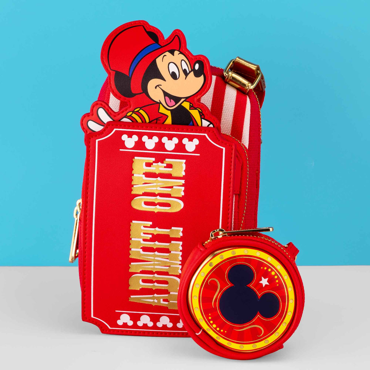 Loungefly x Disney Mickey Mouse Fair Ticket Crossbody & Coinpurse Set