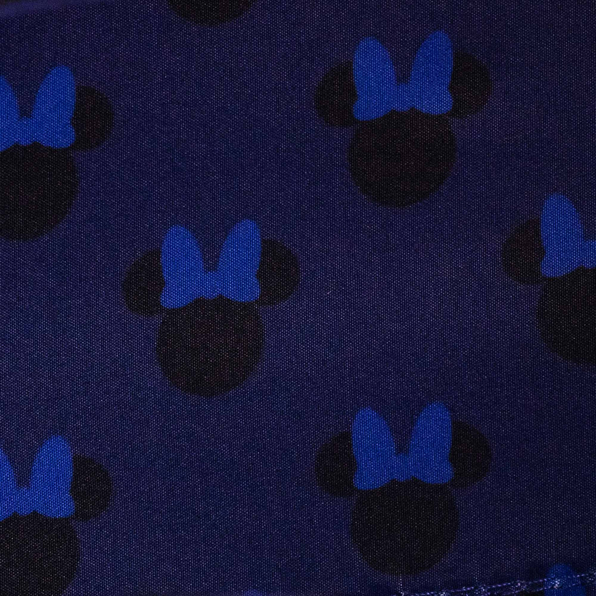 Loungefly x Disney Minnie Cosplay Navy Velvet with Pearls Handbag