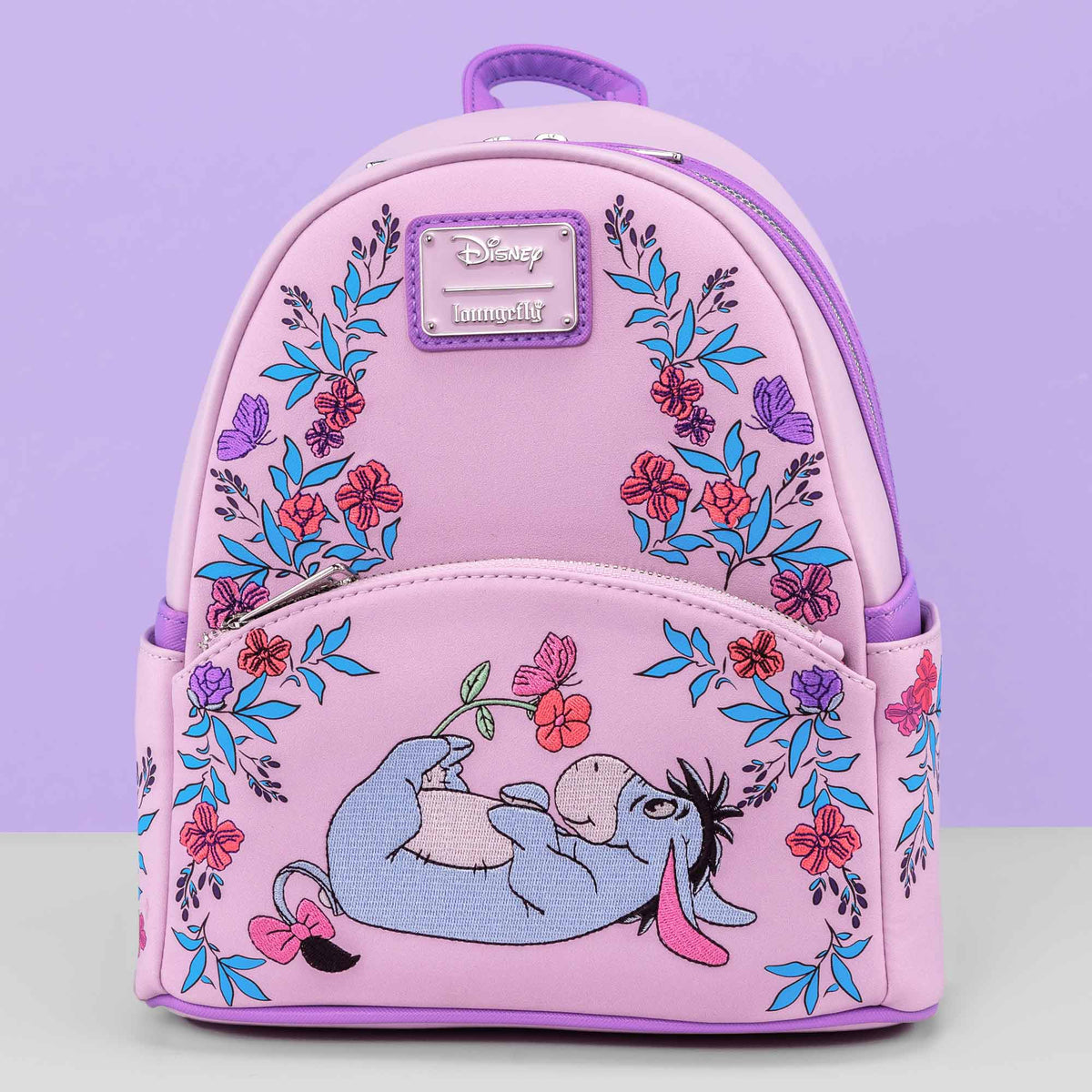 Loungefly x Disney Winnie the Pooh Eeyore Floral Bow Mini Backpack