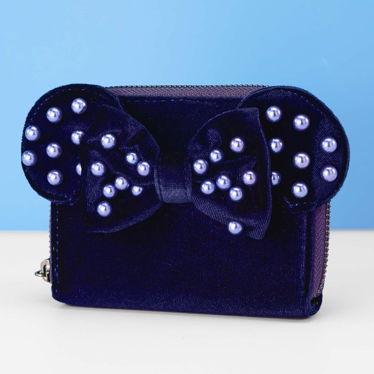 Loungefly x Disney Minnie Mouse with Pearls Navy Cosplay Wallet