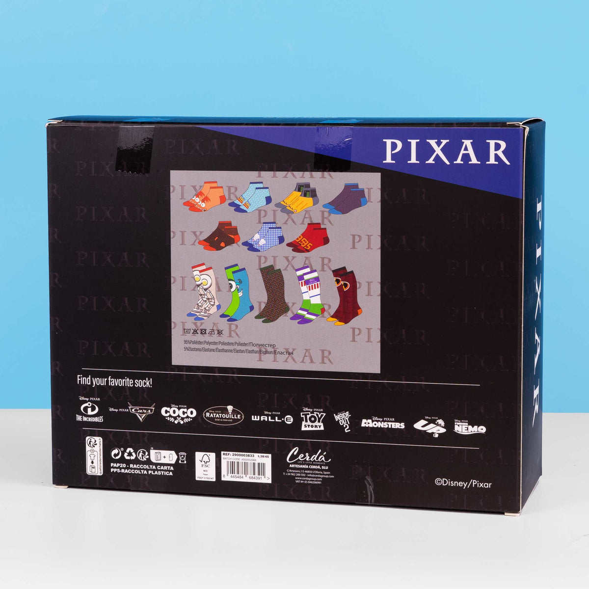 Disney Pixar Socks 12 Pack Gift Set