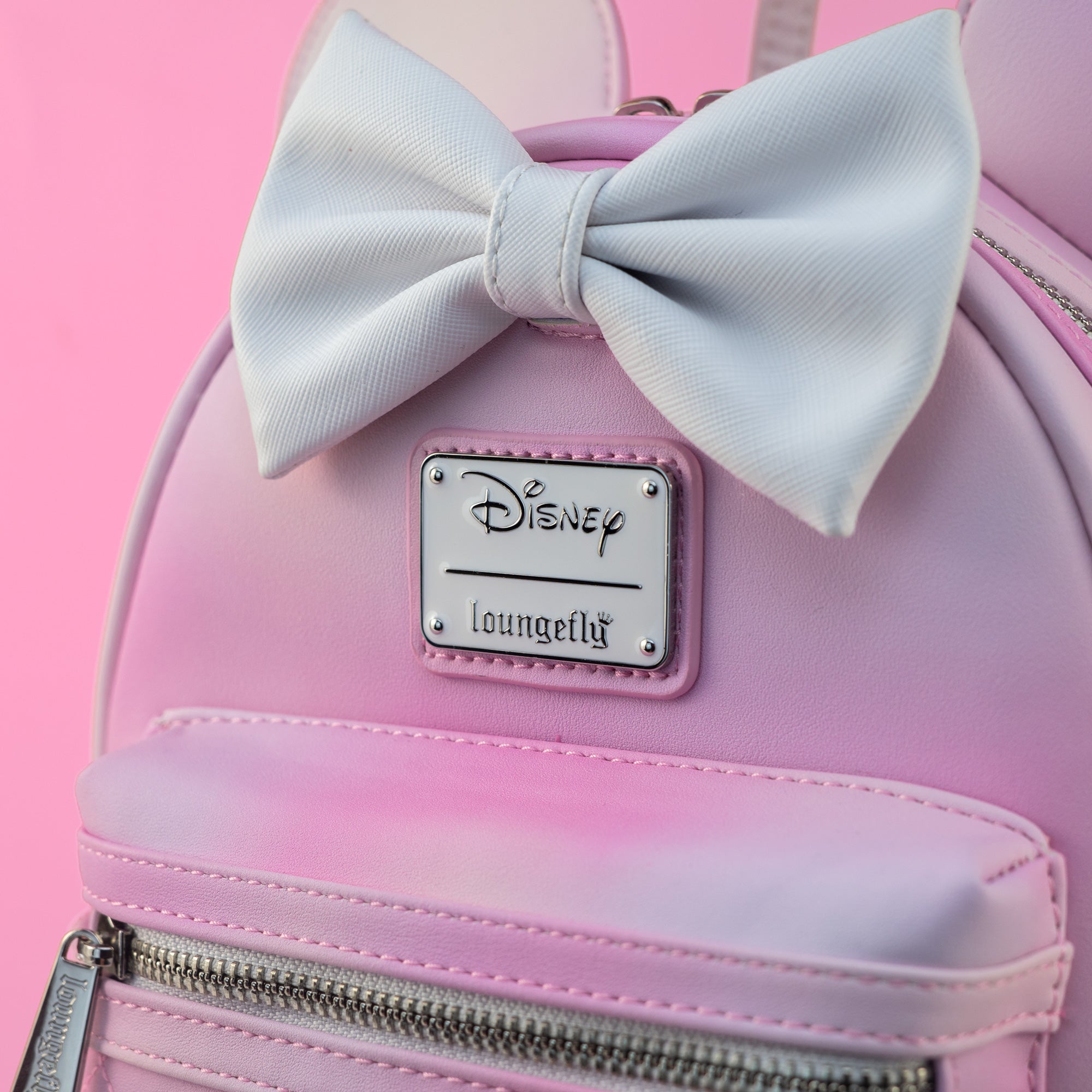 Loungefly x Disney Minnie Mouse Pink Ombre Quilted Mini Backpack