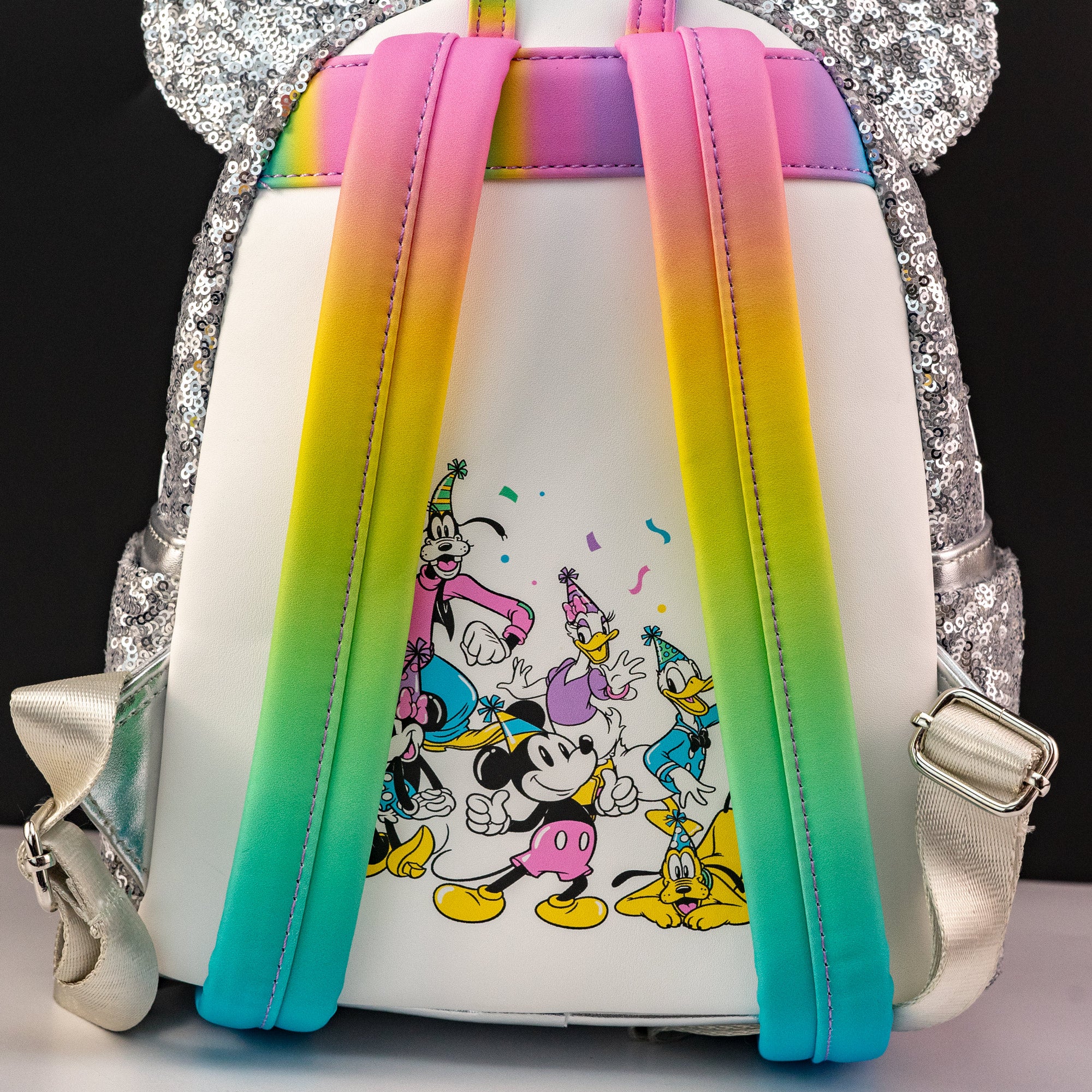 Loungefly x Disney Mickey and Friends Birthday Celebration Mini Backpack