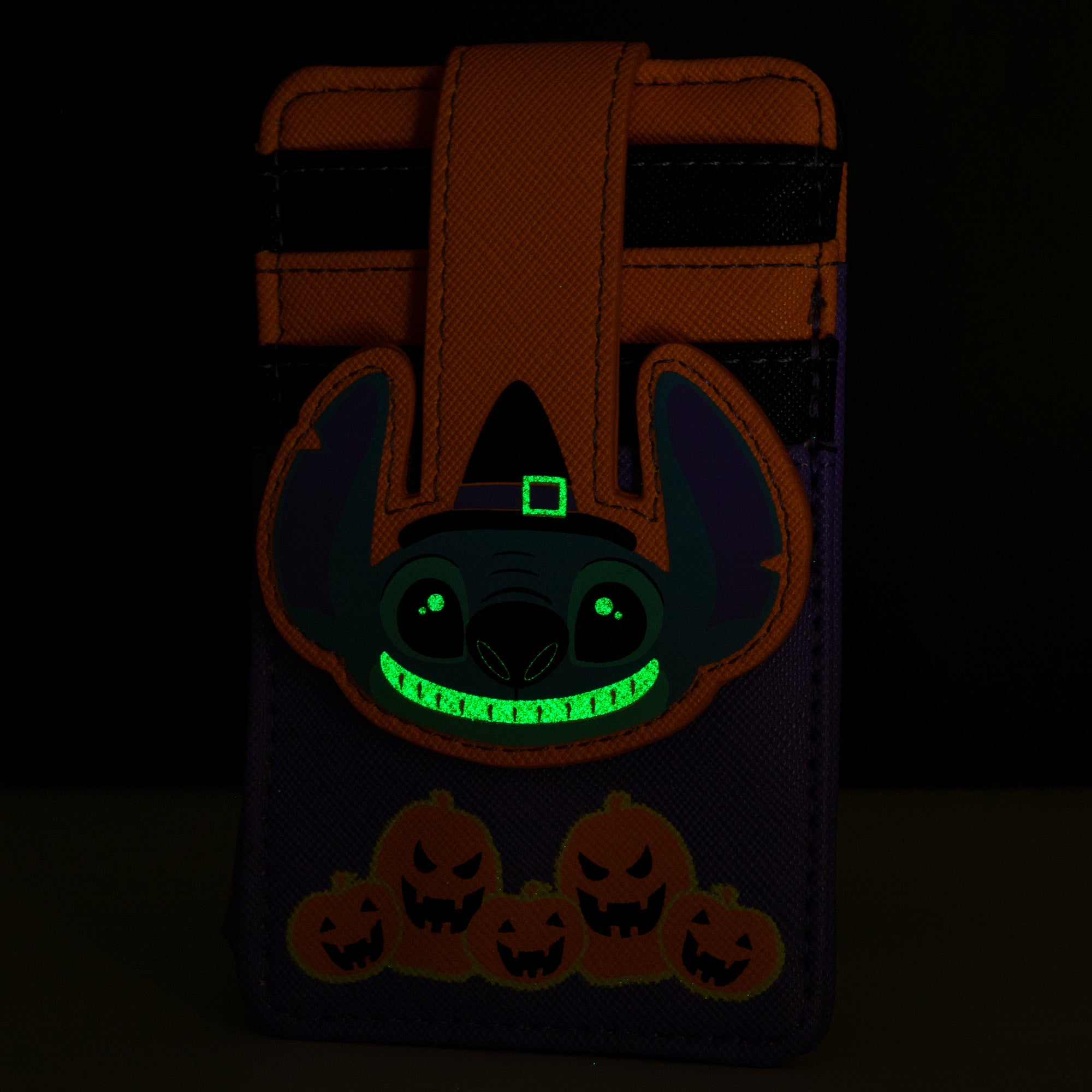 Loungefly x Lilo and Stitch Glow in the Dark Halloween Stitch Cardholder