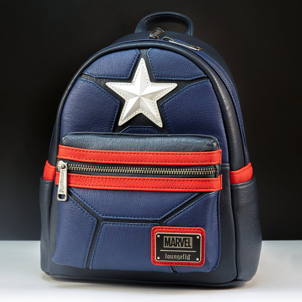 Loungefly x Marvel Captain America Cosplay Mini Backpack