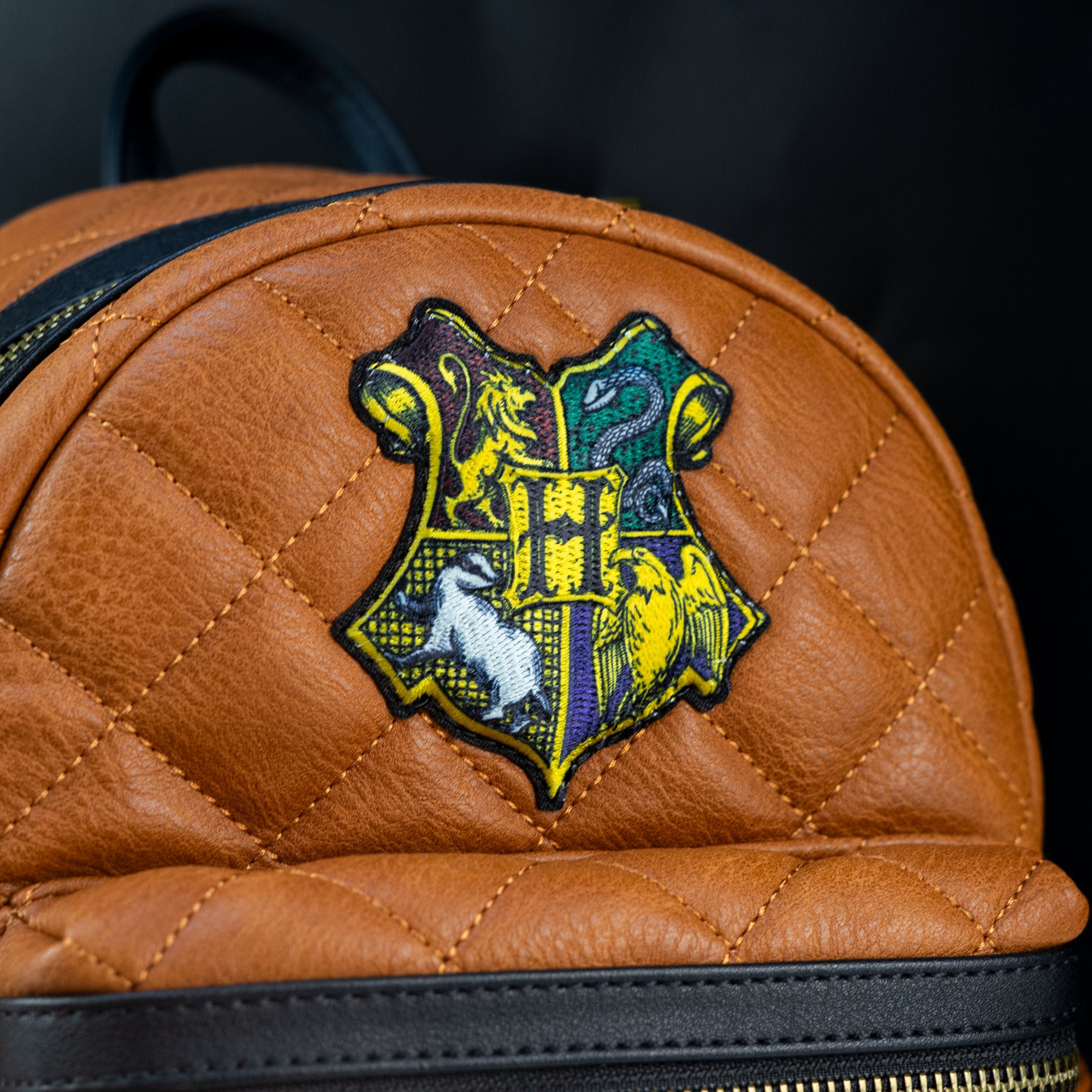 Loungefly x Harry Potter Hogwarts Crest Quilted Mini Backpack