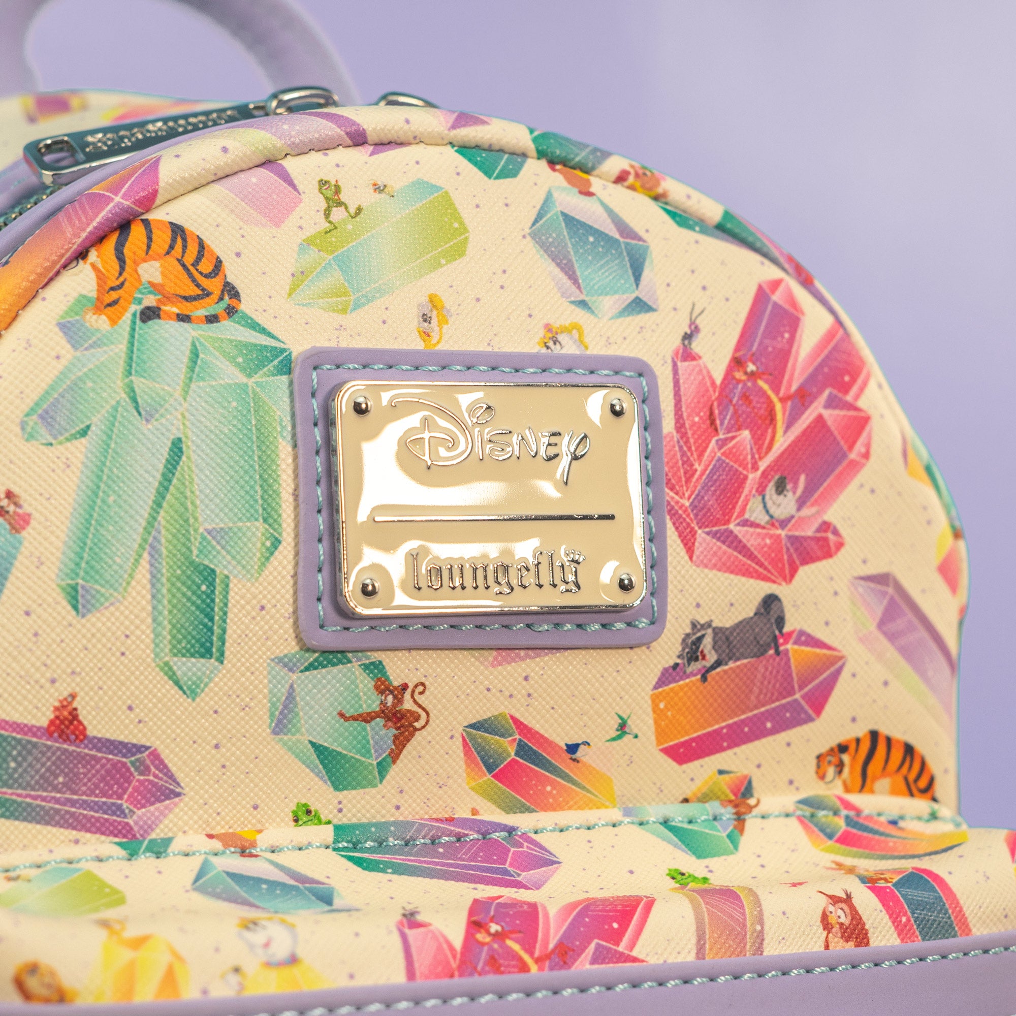 Loungefly x Disney Crystal Sidekicks All Over Print Mini Backpack