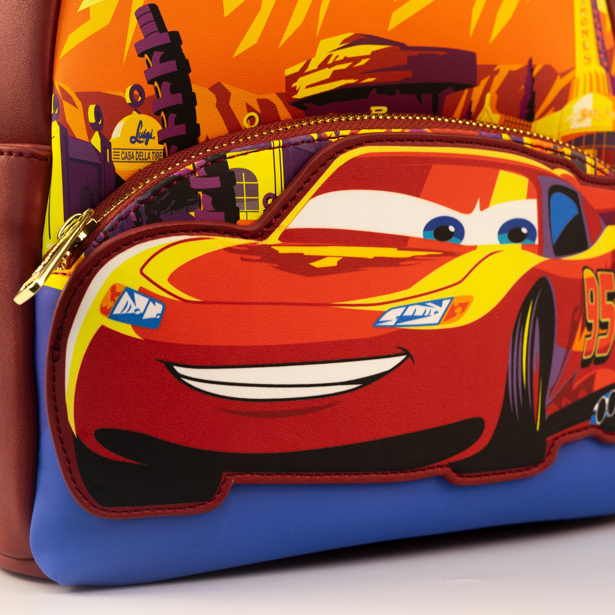 Loungefly x Disney Pixar Cars Lightining McQueen Radiator Springs Mini Backpack