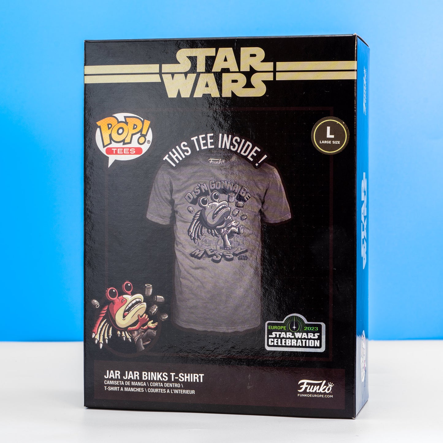 Star Wars Jar Jar Binks Messy Funko Boxed Tee