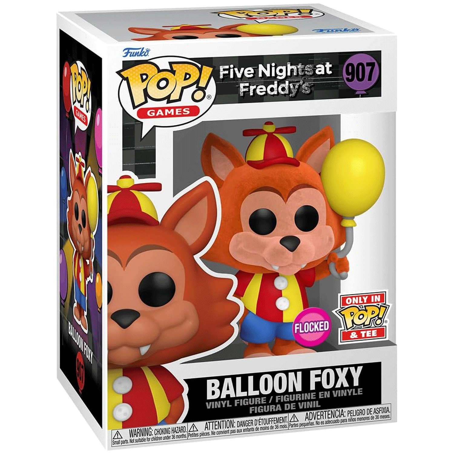 FNAF Balloon Foxy Pop! Vinyl and Tee Set