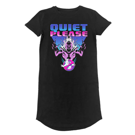 Ghostbusters Quiet Please Ladies T-Shirt Dress