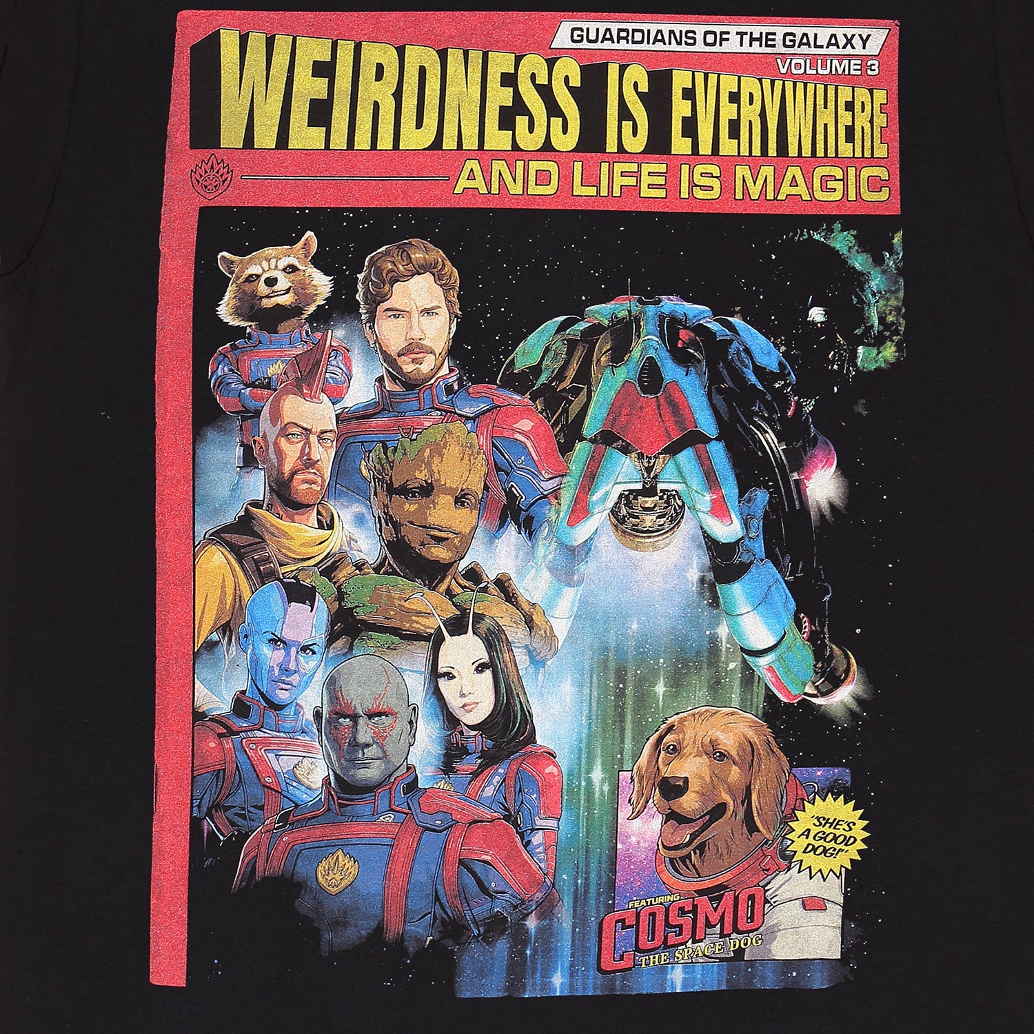 Marvel Guardians Of The Galaxy Vol 3 Guardians Magazine T-Shirt