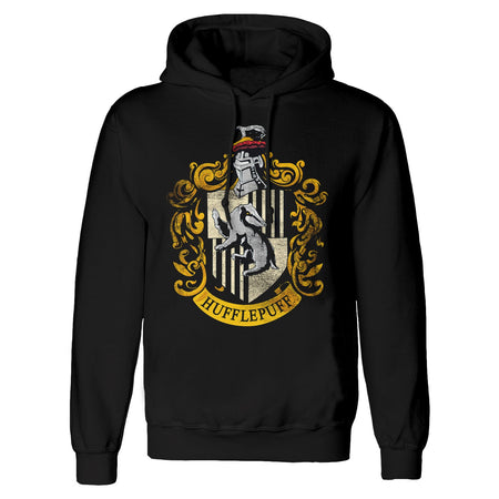 Harry Potter Distressed Hufflepuff Pullover Hoodie