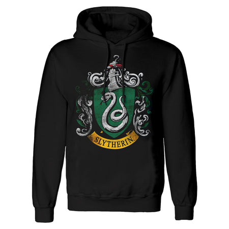 Harry Potter Distressed Slytherin Pullover Hoodie