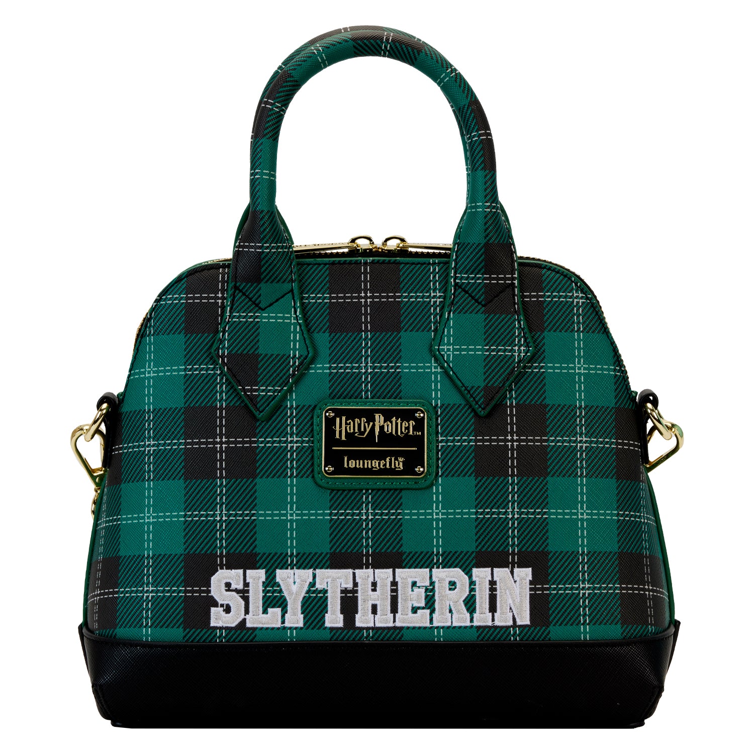 Loungefly x Harry Potter Slytherin Varsity Plaid Crossbody Bag