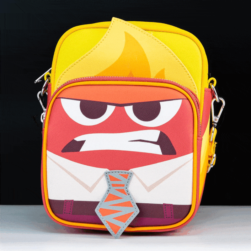 Loungefly x Pixar Inside Out Anger Cosplay Passport Bag
