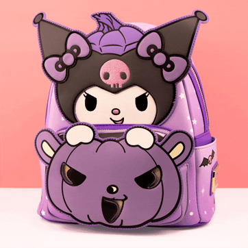 Loungefly x Sanrio Kuromi Pumpkin Mini Backpack
