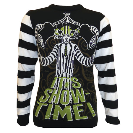Beetlejuice It's Showtime Knitted Christmas Jumper/Sweater