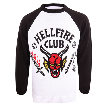 Stranger Things Hellfire Club Knitted Christmas Jumper