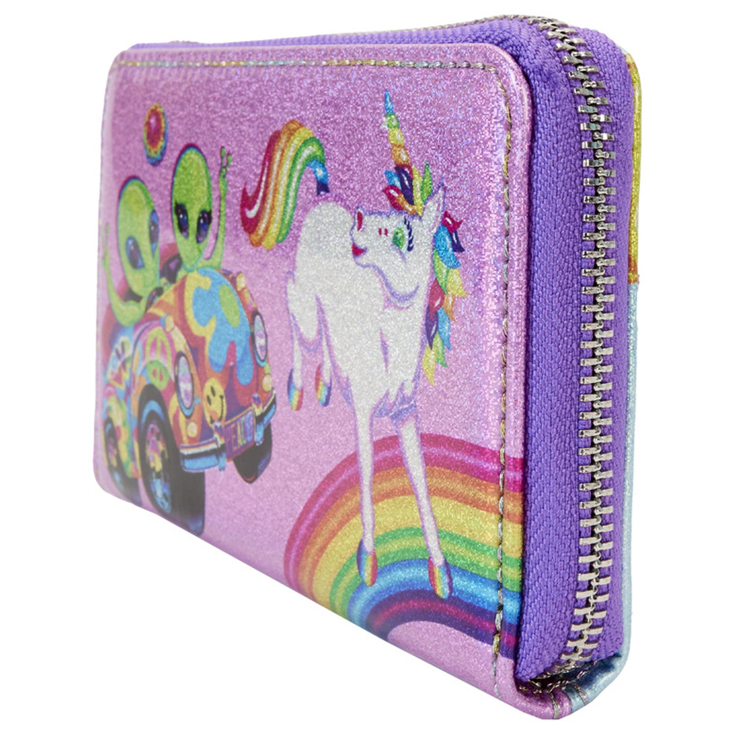 Loungefly x Lisa Frank Glitter Colour Block Wallet