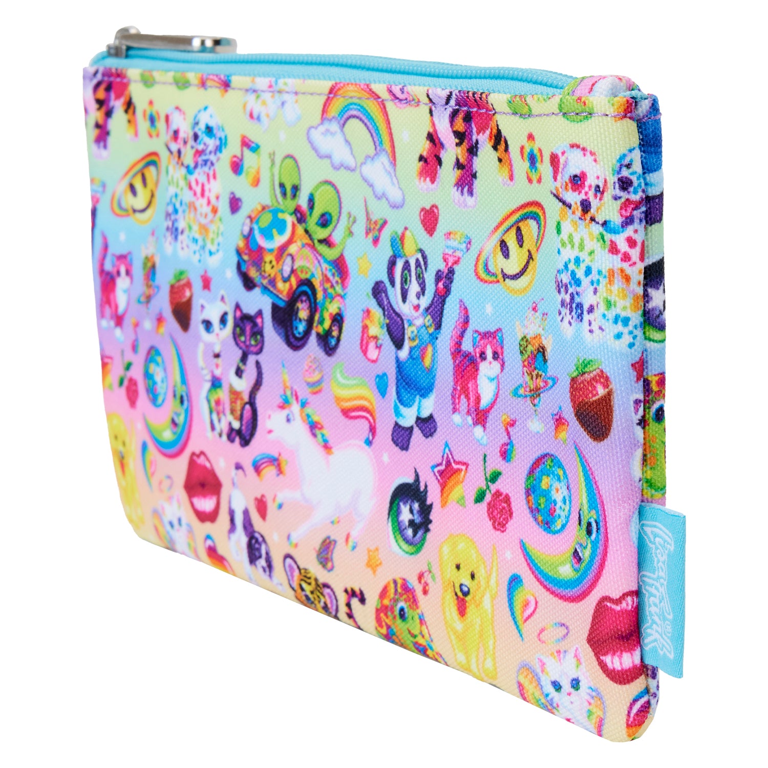 Loungefly x Lisa Frank AOP Characters Zipper Pouch