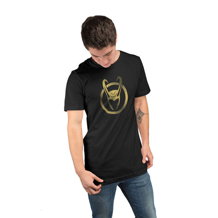 Marvel TV Loki Icon Gold Ink T-Shirt