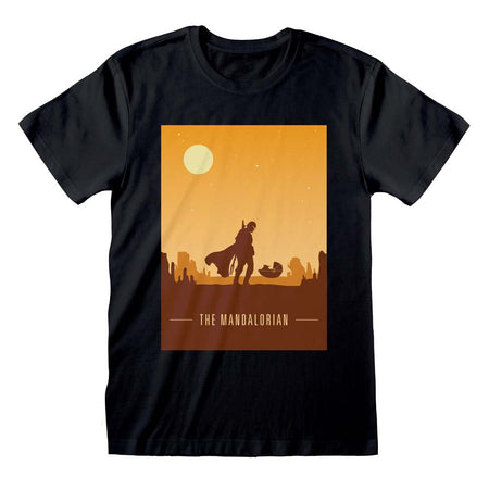 Star Wars The Mandalorian Retro Poster T-Shirt