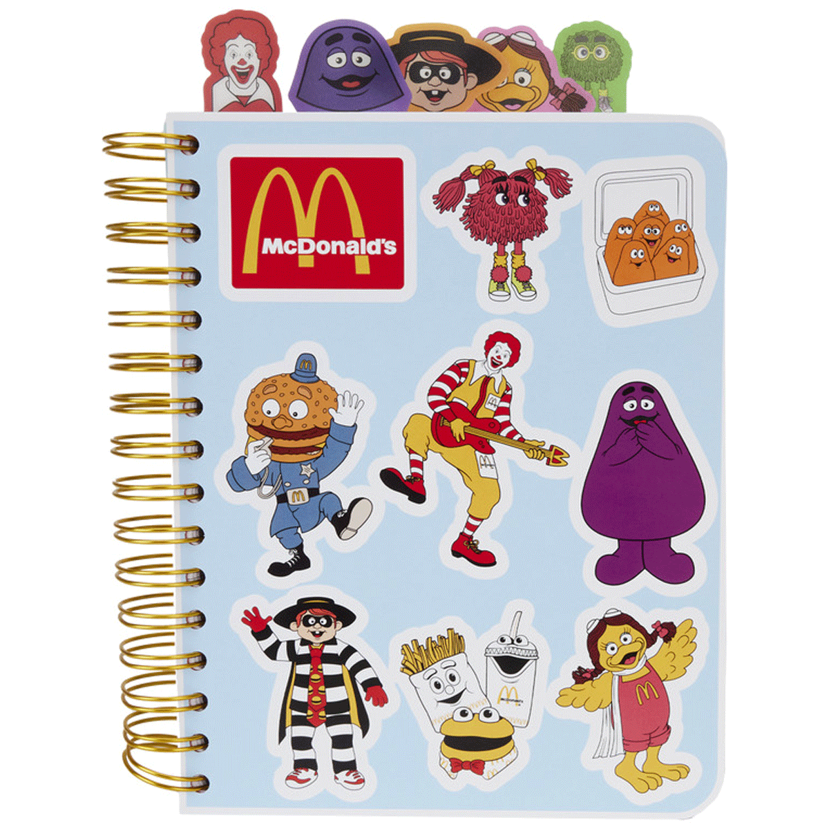 Loungefly x McDonalds Gang Tab Spiral Notebook Journal