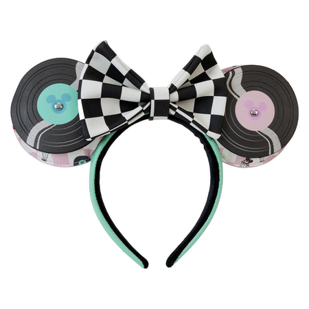 Loungefly x Disney Mickey And Minnie Date Night Diner Records Headband