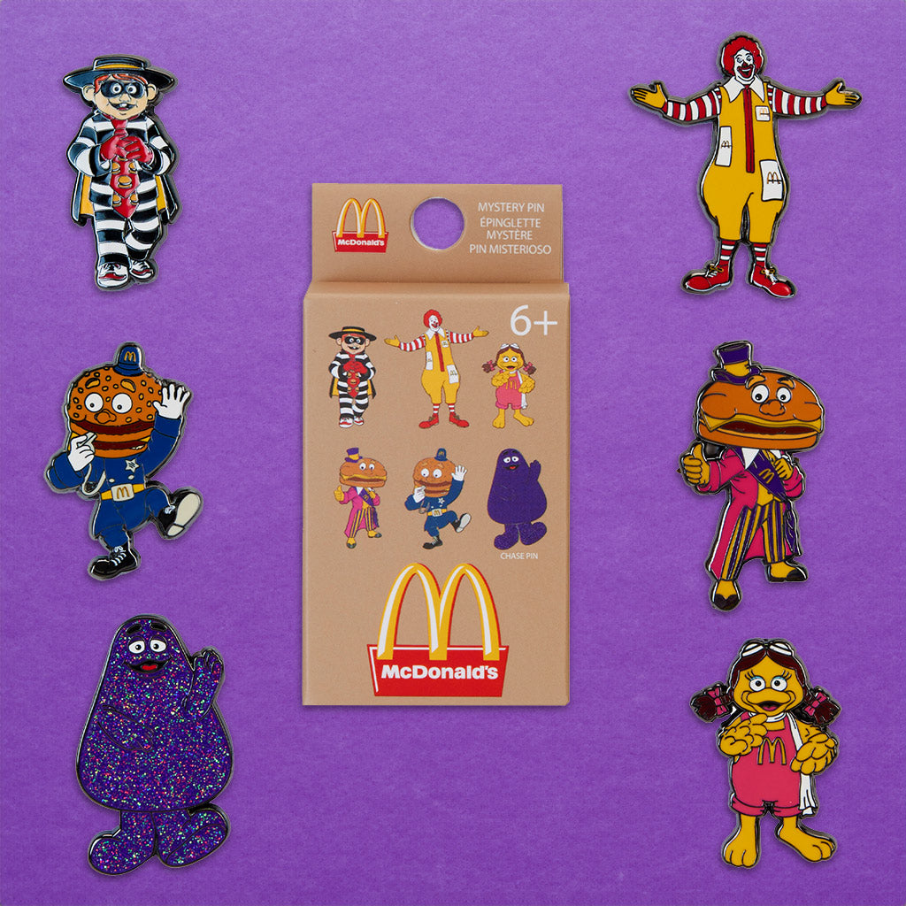 Loungefly x McDonalds Character Blind Box Pins