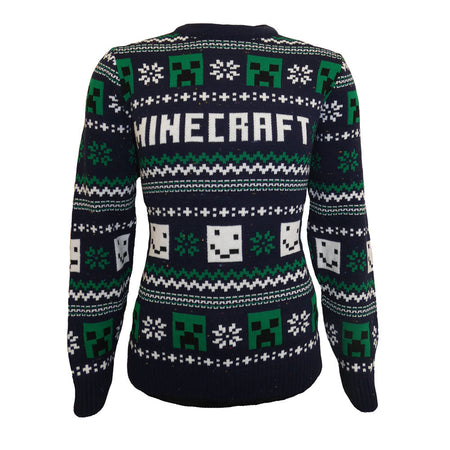 Minecraft Pattern Knitted Christmas Jumper/Sweater