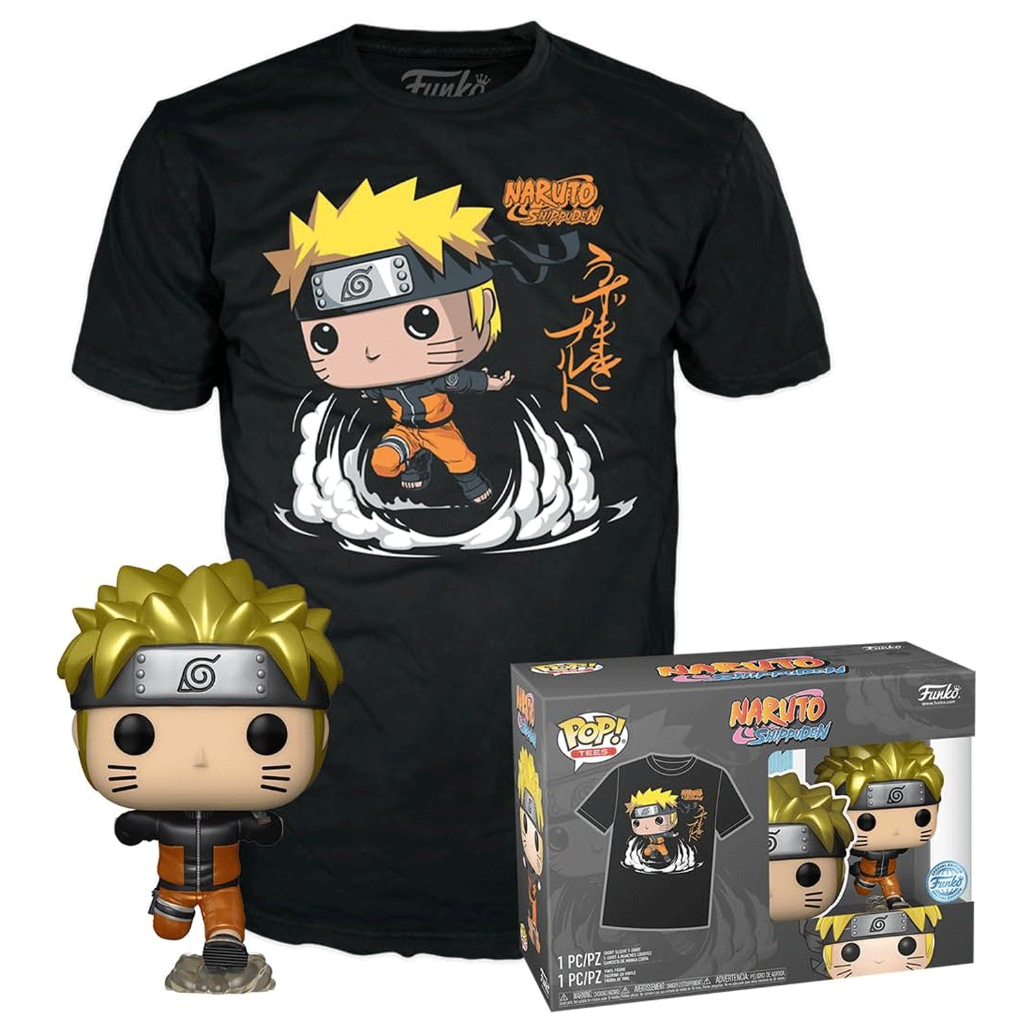 Naruto Run Pop! Vinyl and Tee Set