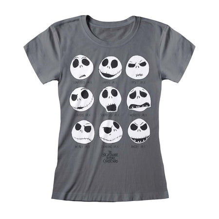 Nightmare Before Christmas Many Faces Of Jack Women's T-Shirt