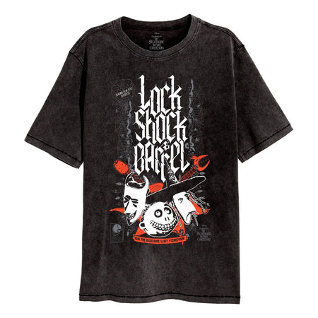Nightmare Before Christmas Lock Shock & Barrel SuperHeroes Inc. Acid Wash T-Shirt