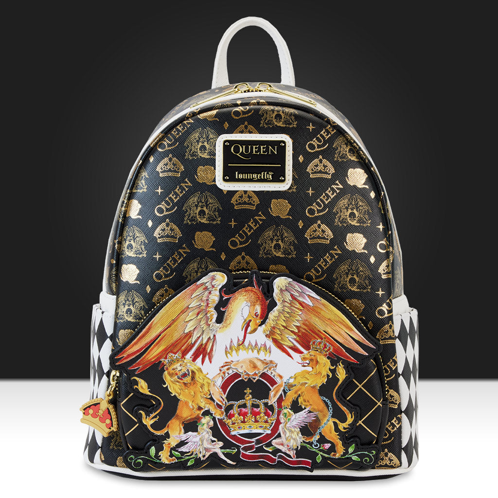 Loungefly x Queen Logo Crest Mini Backpack