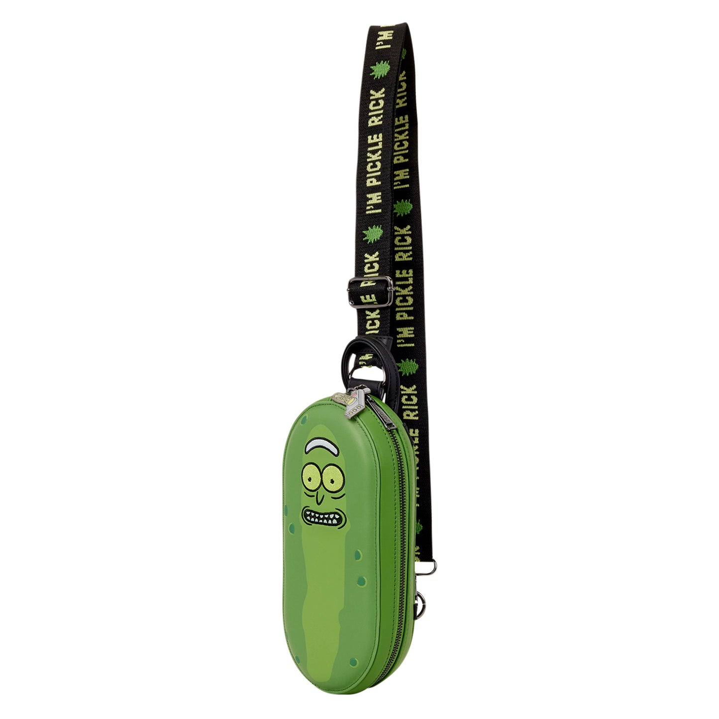 Loungefly x Cartoon Network Rick and Morty Pickle Rick Sling Crossbody Bag